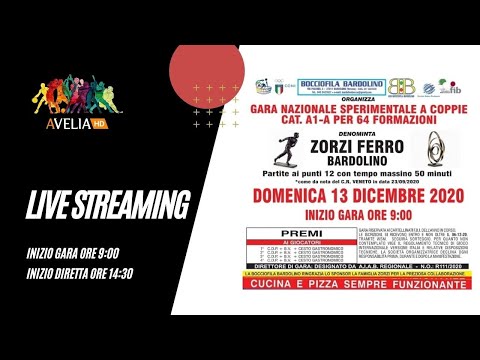 Bocce - Gara Nazionale Sperimentale a Coppie "Zorzi Ferro" - Cat. A1-A per 64 formazioni