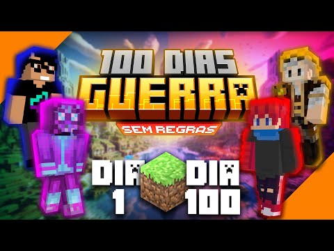 PASSEI 100 DIAS EM UMA GUERR4 NO MINECRAFT - O FILME DO SKYVITOR