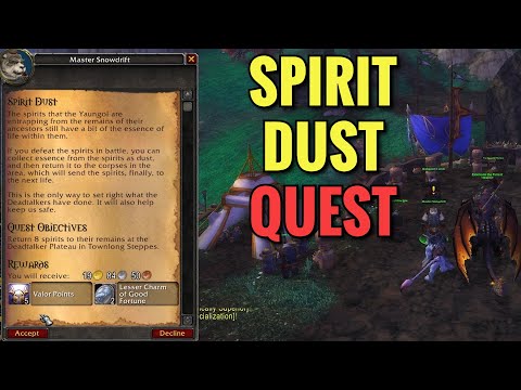 Spirit Dust Quest (WoW MOP)