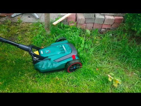 Testing the New Parkside 20V cordless lanw mower   PRMHA A1 grasmaaier