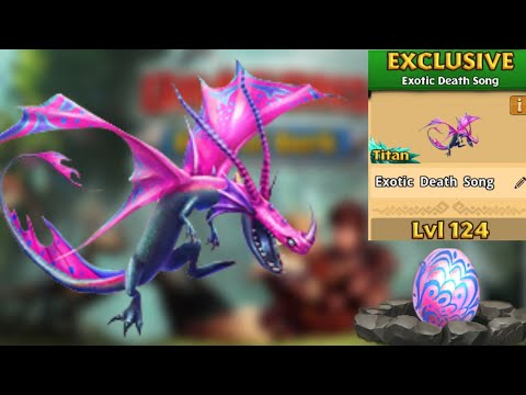 Exotic Death Song Max Level 124 Titan Mode - Dragons:Rise of Berk