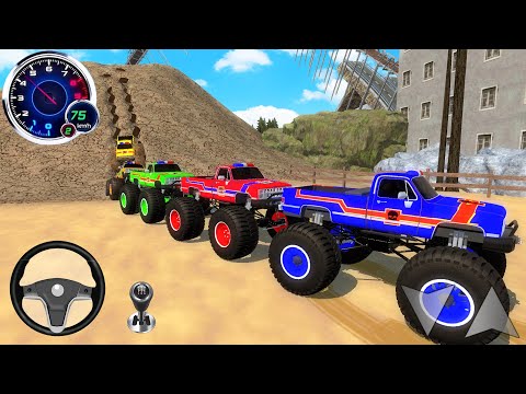Offroad Monster Truck Driving Simulator #1 - Impossible Jeep Stunt Ramp Racing 3D - Android GamePlay