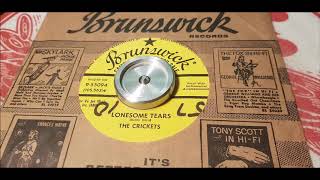 Buddy Holly - Lonesome Tears! - 1958 Rock N Roll - Brunswick 9-55094