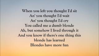 Dolly Parton - Dumb Blonde (LYRICS)