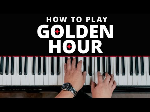 How to play ✨GOLDEN HOUR ✨ On The Piano (Beginner Lesson)