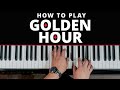 How To Play GOLDEN HOUR On The Piano Beginner Lesson