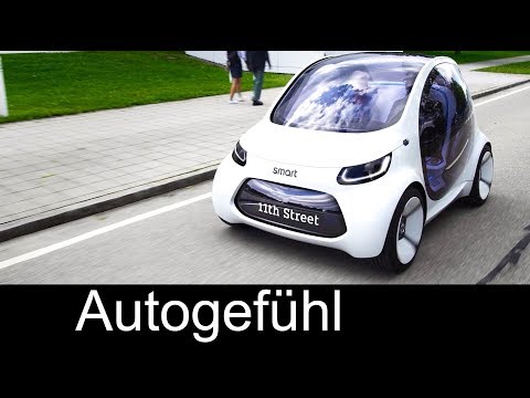 How Mercedes / Smart imagines autonomous urban mobility: smart vision EQ fortwo