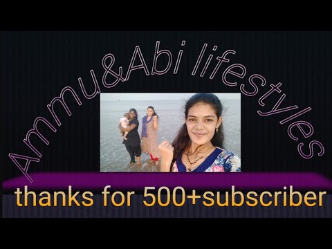 500+subscriber reach celebration|Nagapattinam New Beach| gundu 1st time see beach| AmmuAbilifestyles