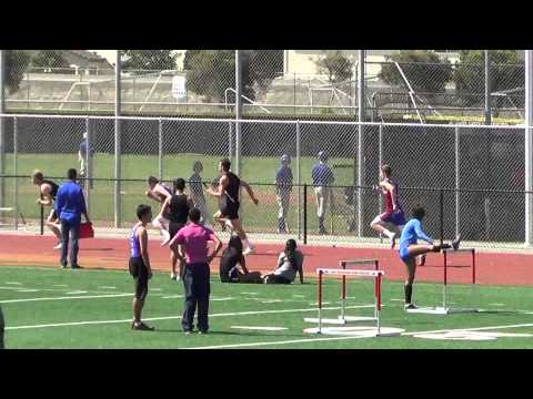 VarB 4x100m vs HB 4-16-15 - Los Alamitos Boys