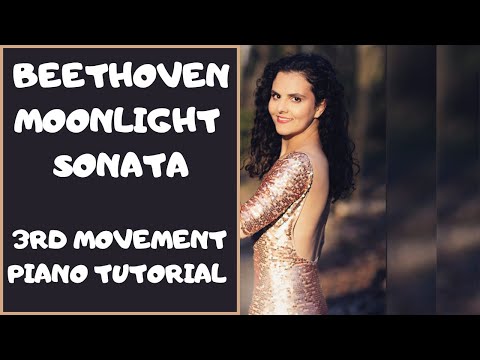 BEETHOVEN MOONLIGHT SONATA PIANO TUTORIAL (3RD MOVEMENT) // How To Play Fast Arpeggios On The Piano