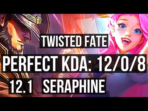 TF vs SERAPHINE (MID) | 12/0/8, Legendary, 1.2M mastery, 300+ games, Rank 15 TF | NA Master | 12.1