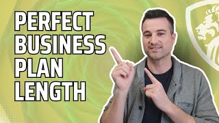 The perfect length for a formal business plan