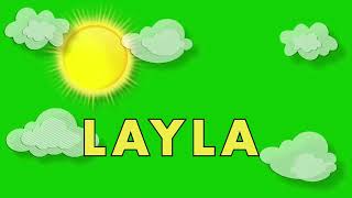 Spell  Layla | With A Song | Helps Kids Learn to Spell Their Name | Brainsprays.com