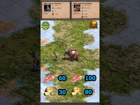 Elite Jaguar Warrior vs Elite Ballista | Aztecs vs Khmer | AoE2 #shorts
