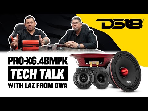 DS18 Mid and High Car Speaker Package - 2X 6.5" Midrange, 2X 1" Tweeters, Built-in Crossover video review thumbnail