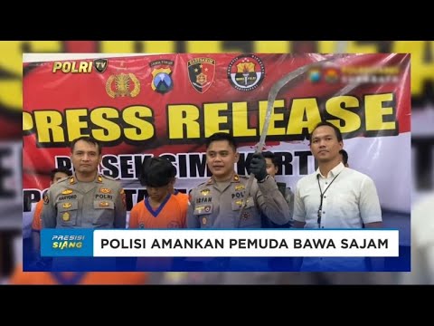 POLSEK SIMOKERTO POLISI AMANKAN PEMUDA BAWA SAJAM