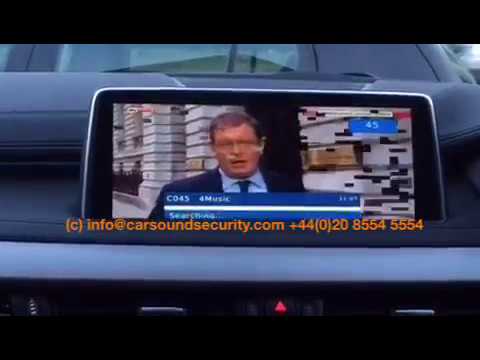 BMW X6 2015 DIGITAL TV INTEGRATION ON BMW FACTORY SCREEN