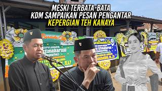 Download lagu DESPITE STRUGGLING TO SPEAK, KDM DELIVERS A FINAL MESSAGE FOR TEH KANAYA'S DEPARTURE mp3