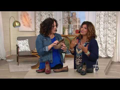 Earth Origins Leather Bungee Lace Slip-ons - London on QVC