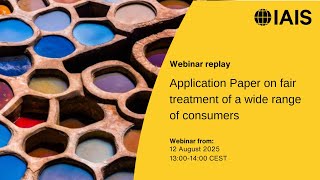 Public discussion session on Application Paper on fair treatment of a wide range of consumers