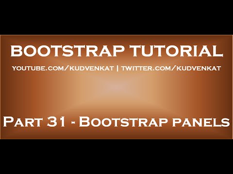 Bootstrap panel