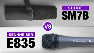 Sennheiser E835 vs Shure SM7B Dynamic Mic Test / Comparison / Review