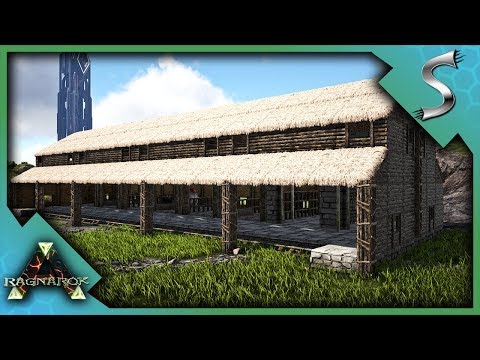 BUILDING THE EQUUS STABLES AT THE HIGHLANDS FARM BASE! - Ark: RAGNAROK [DLC Gameplay S3E37]