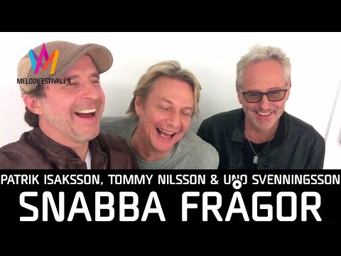 Tommy Nilsson, Patrik Isaksson och Uno Svenningsson - Inför Melodifestivalen 2016