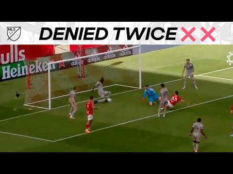 New York Red Bulls Denied TWICE with This Goal Line Clearance ❌ ❌