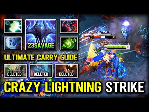 CRAZY LIGHTNING STRIKE Carry Razor With Mjollnir + Refresher Orb Build Turn on Eye Storm Delete All