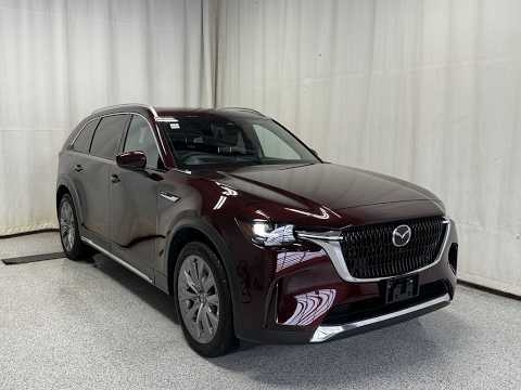 2024 Mazda CX-90 MHEV GT-P AWD in Maroon for sale at Park Mazda in Sherwood Park, AB