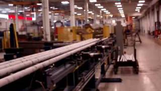 conveyor handing system for chrome steel bars