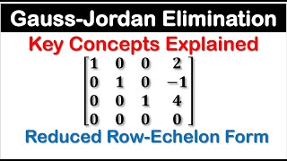 Gauss-Jordan Elimination: Key Concepts