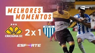 MELHORES MOMENTOS | CRICIÚMA X AVAÍ | 2ª RODADA CAMPEONATO CATARINENSE 2026