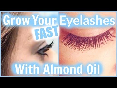 How To Grow Your Eyelashes FAST & LONG With Almond Oil! │ DIY For Naturally Longer Fuller Lashes