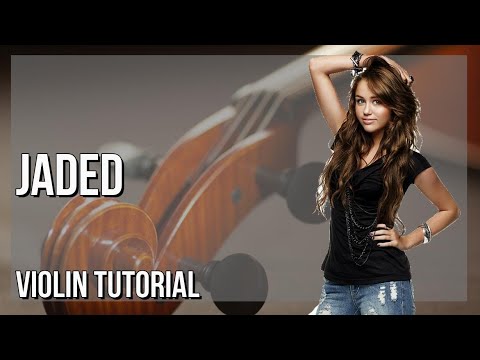 SUPER EASY: How to play Jaded  by Miley Cyrus on Violin (Tutorial)
