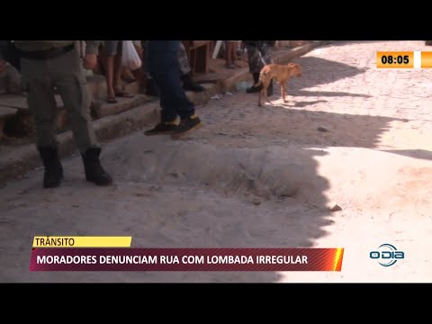 Moradores denunciam rua com lombada feita por gangues no São Pedro 09 03 2021