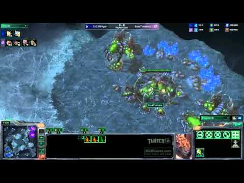 coL.Minigun(P) v LoveTomomo(Z) - GSL Crevasse - NA Playhem Daily 10.18.2011