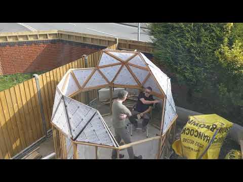 Project Geodesic Dome - Episode 10: Starting the dome construction.