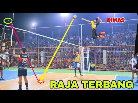 MBLEDOS❗️DIMAS SAPUTRA'S WARM-UP SMASH WAS AMAZED BY THOUSANDS OF SPECTATORS, THE BALL WENT OUT O...