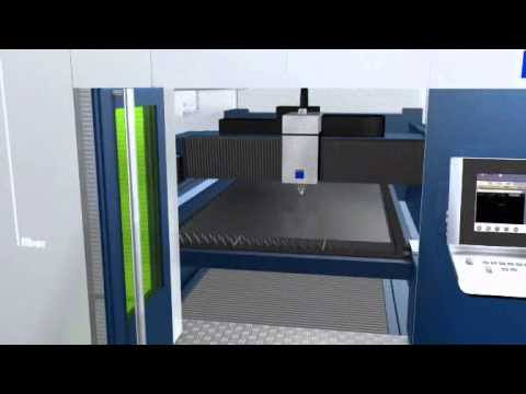 TRUMPF Laserschneiden: TruLaser 3030 fiber - Maschinenfunktionen auf einen Blick
