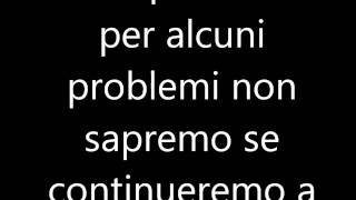 Arrivederci e grazie :,(