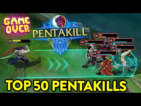 TOP 50 PERFECT PENTAKILL MOMENTS OF 2021!