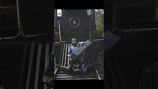 Buster Keaton’s Dangerous Train Stunt in 1926