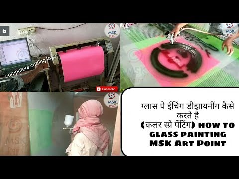 Glass Painting How to Etching Glass Colour Painting