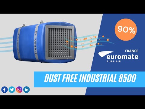 DFI 8500 - Purificateur d'air - Dust Free Industrial - Réduction de poussières jusqu'à 90% - Design intelligent et autonome_7