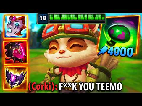 ONE SHROOM = ONE FREE KILL! TRIPLE BURN TEEMO IS DEADLY!