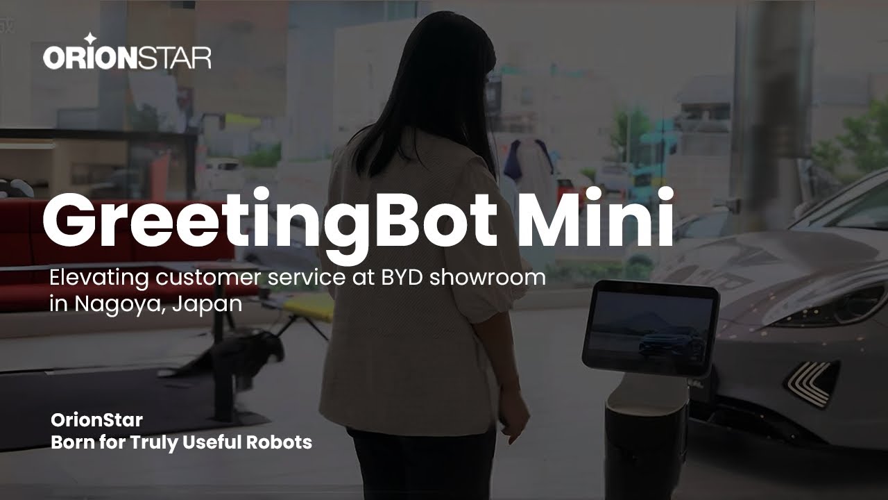 OrionStar GreetingBot Mini is now serving customers at BYD showrooms in Japan! 🇯🇵🤖