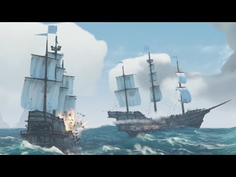 ЭПИЧНАЯ БИТВА ОГРОМНЫХ ГАЛЕОНОВ И ЗАТОНУВШИЙ КОРАБЛЬ-ПРИЗРАК - SEA OF THIEVES