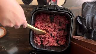 Ground Beef in the Air Fryer